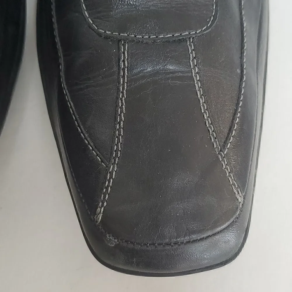 Sandro Kurt 2214 Men's Black Leather Lace up Comfort Oxfords Shoes Size 12D